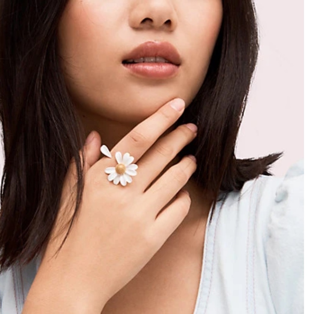 RELISTED- NWT KATE SPADE ♠️ INTO THE BLOOM RING - 7 - Picture 2 of 8